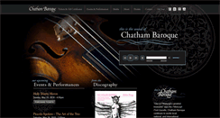 Desktop Screenshot of chathambaroque.org