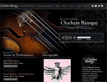 Tablet Screenshot of chathambaroque.org